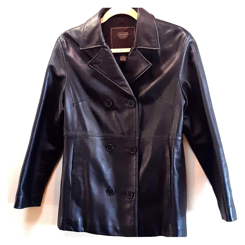 Coach Leather Jacket {Womens Small}